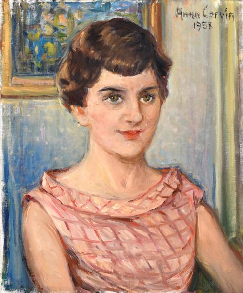 Anna Cervin 1878-1972 Olja på Duk