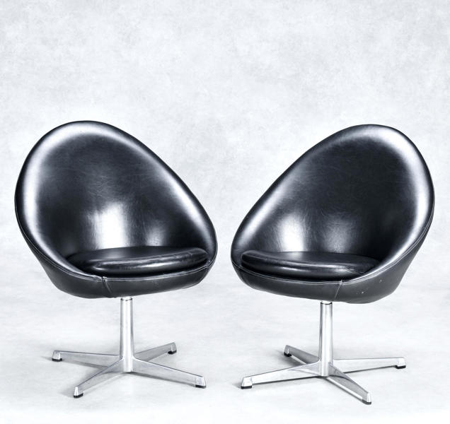 Fåtöljer "Little Egg Chair" Pastoe Nederländerna 1960-tal (2 st) 