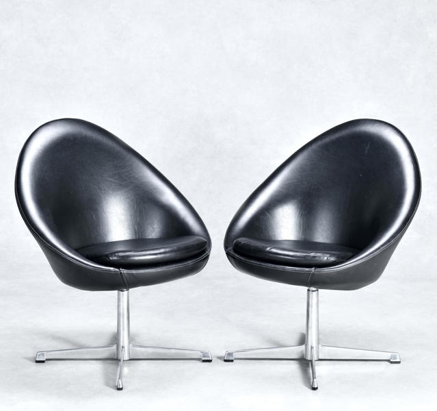 Fåtöljer "Little Egg Chair" Pastoe Nederländerna 1960-tal (2 st) 