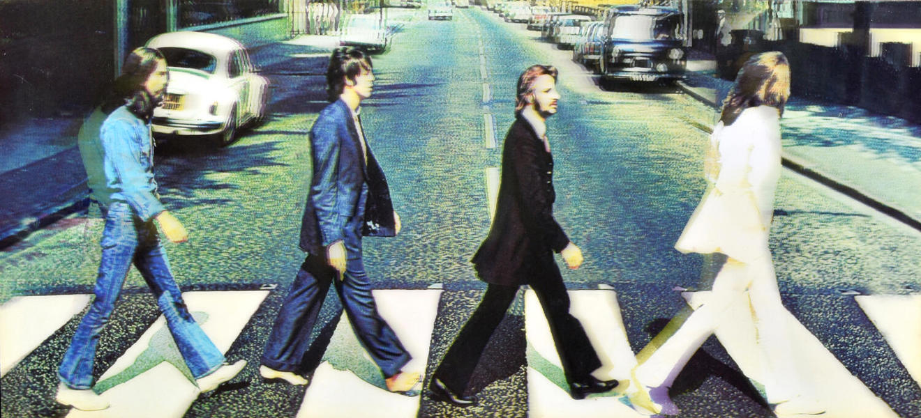 Beatles Hologramtavla "Abbey Road" 1970-tal