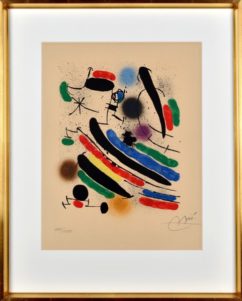 Joan Miró 1893‑1983 Färglitografi