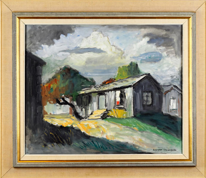 Karl Gustaf Strandberg 1891-1981 Olja på duk