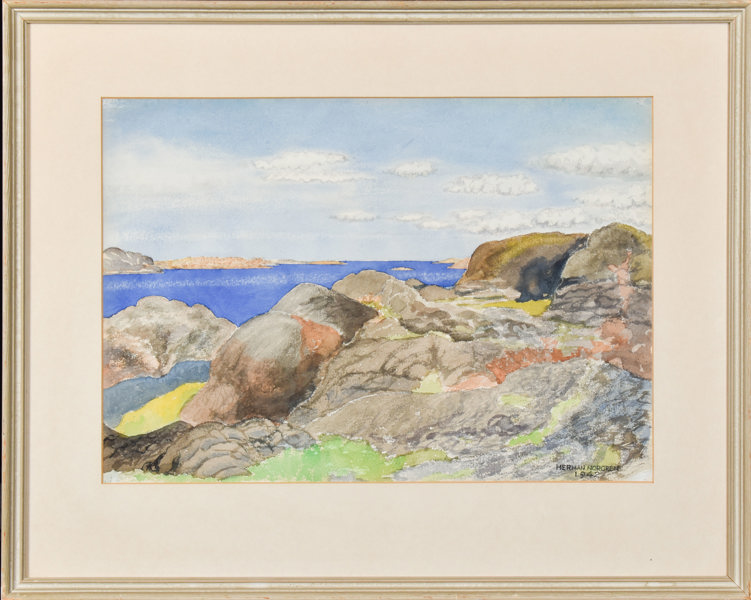 Herman Norgren Gouache på papper