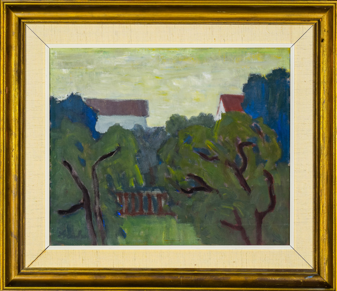 Helge Linden 1897-1961 Olja på duk