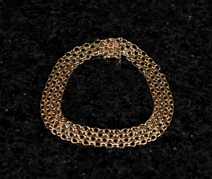 Armband / Krysslänk 18K Guld 1962